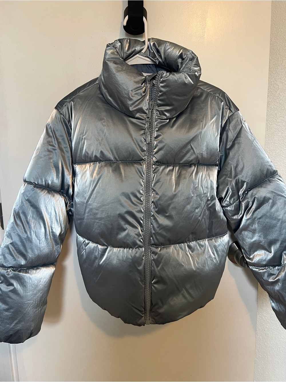Old Navy Silver Blue-Gray Jacket SM